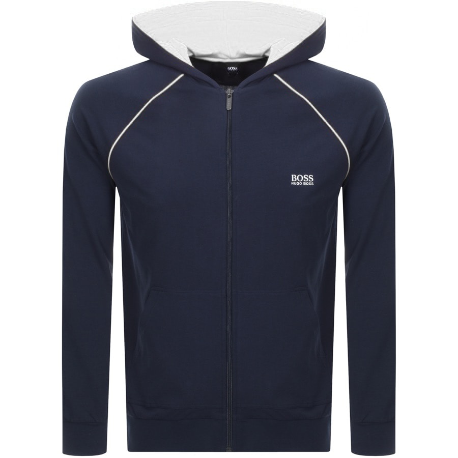 Alternative Image for ProductBOSS Bodywear Lounge Full Zip Hoodie Navy1